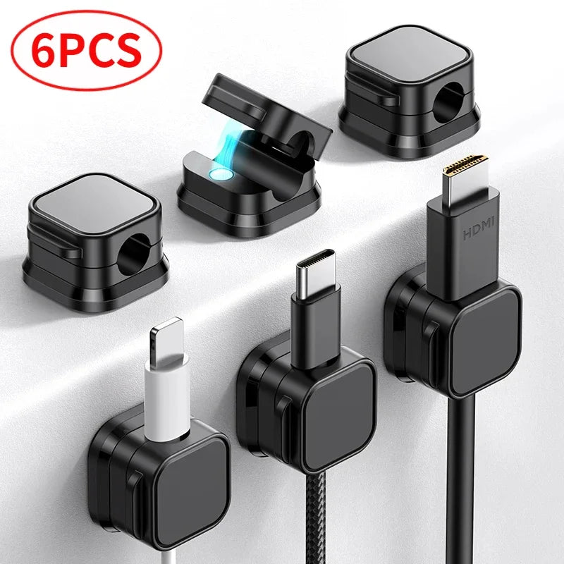 3-12 Pcs/Set Magnetic Cable Clips