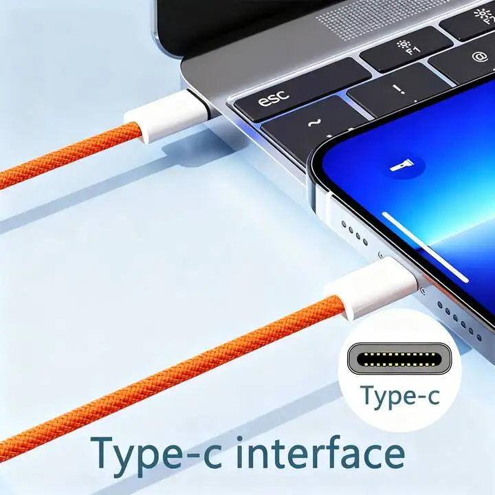 Fast Charging Nylon Braided, Data Cable (3.3/6.6/1 ft)