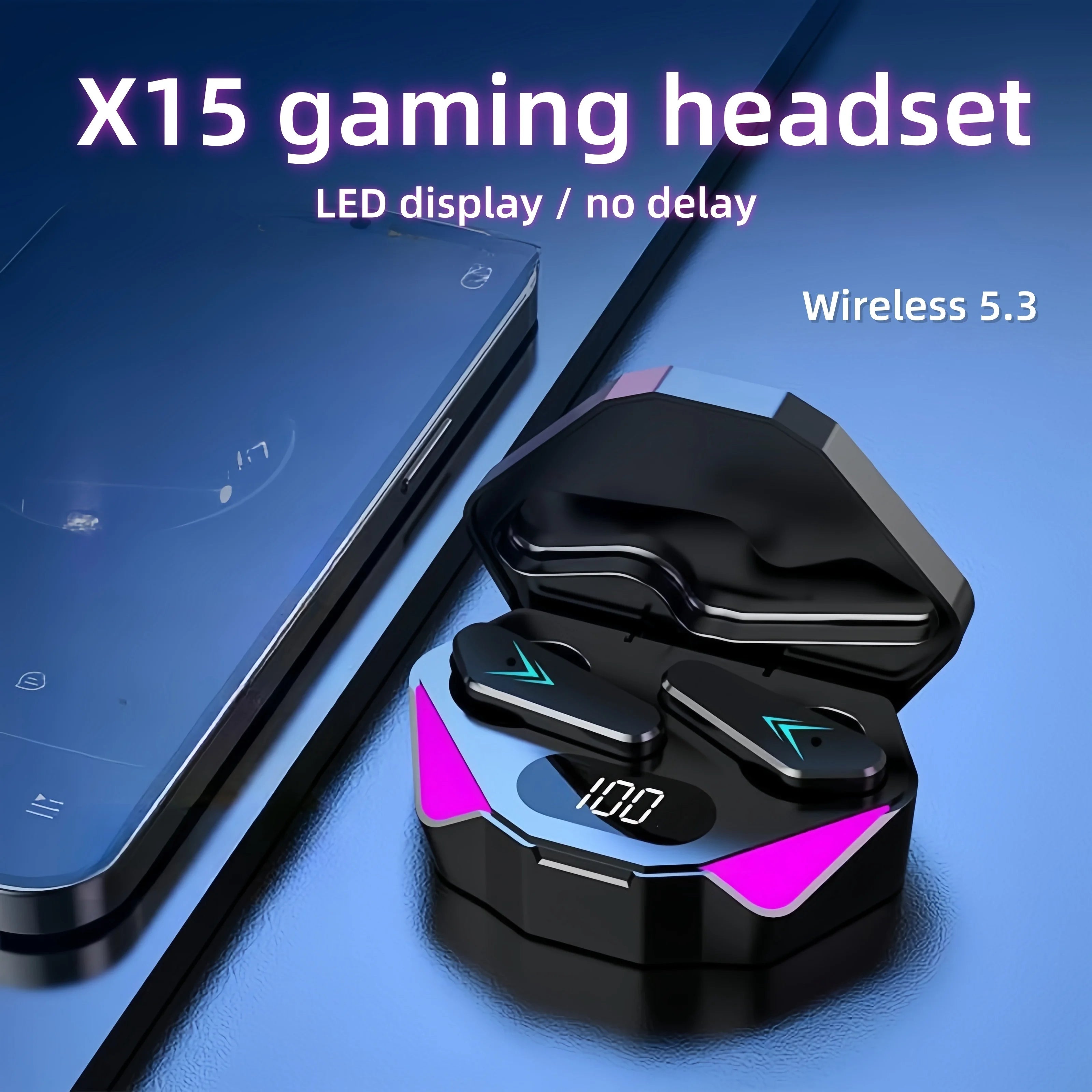 X15 TWS Wireless Earbuds w/ mic (Noise Cancelling)