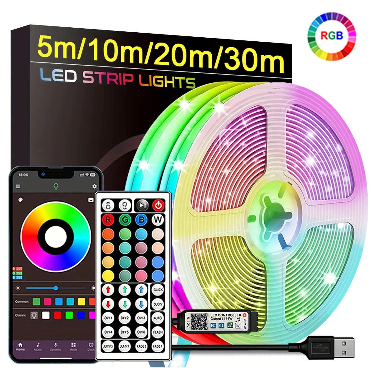 RGB Light Strips (5/10/20/30m)