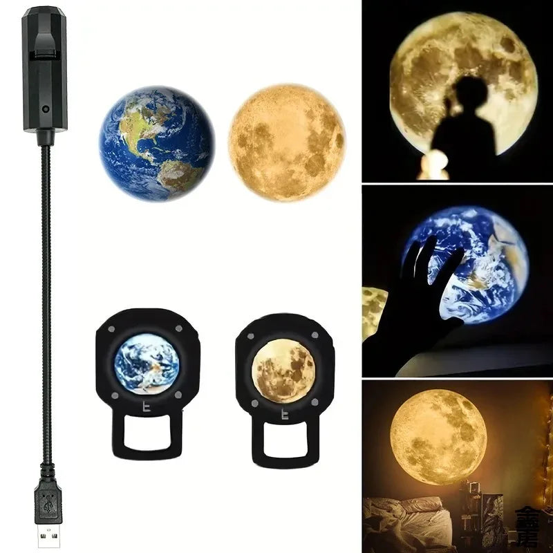 Moon / Earth Galaxy Projector