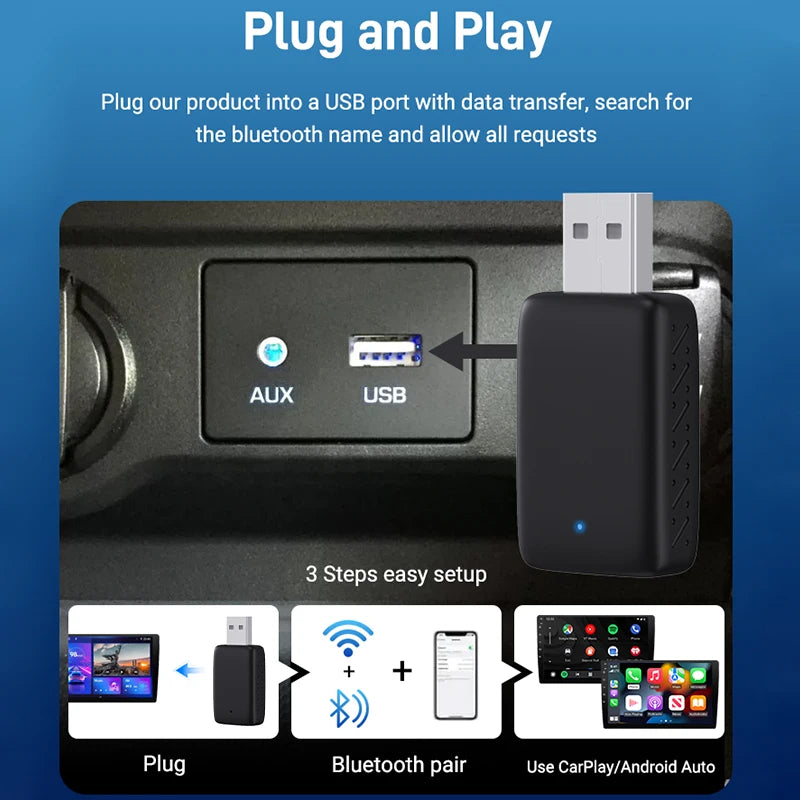 CarPlay / Android Auto Adapter (3.5mm aux)