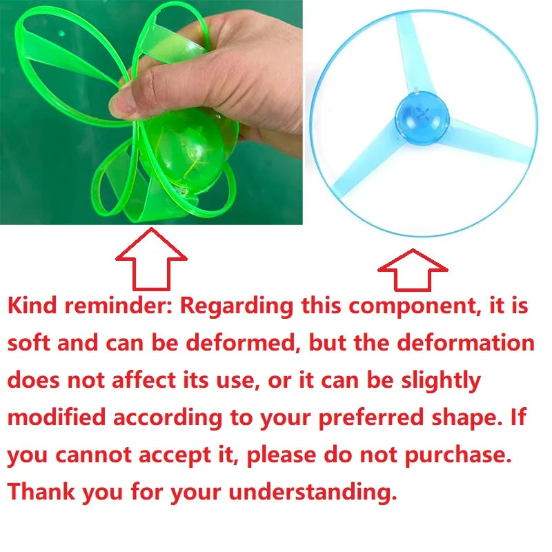 LED Helicopter Propeller with Pull String